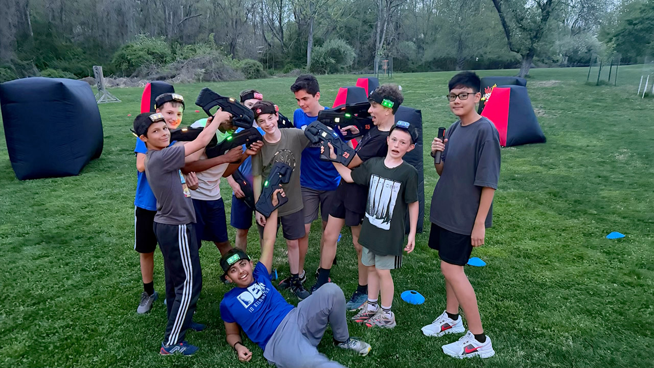 Thumbnail: Teen birthday party – backyard laser tag in West Chester, PA